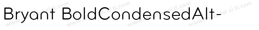 Bryant BoldCondensedAlt字体转换
